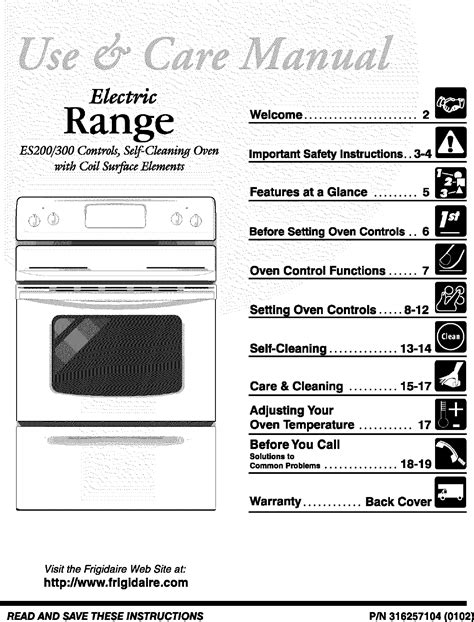 frigidaire stove instructions|frigidaire oven manual user manuals.